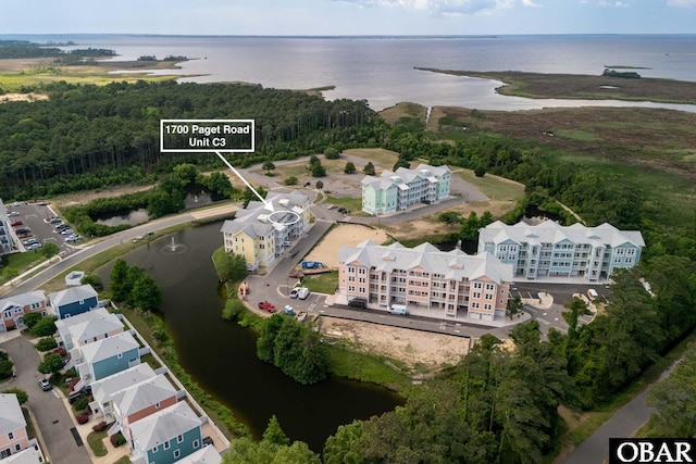 1700 Paget Rd Unit C 3, Kill Devil Hills, NC 27948 - aerial view of property's location featuring a nearby body of water and apartment complex