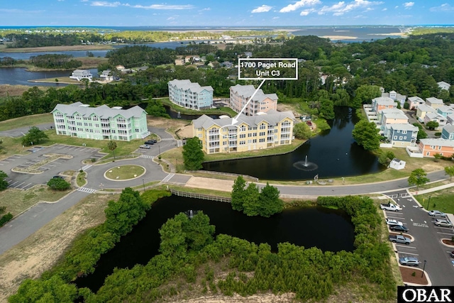 1700 Paget Rd Unit C 3, Kill Devil Hills, NC 27948 - bird's eye view of apartment complex and a nearby body of water