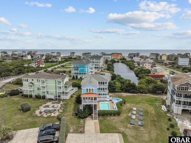 24205 Caribbean Ct Lot 8, Rodanthe, NC 27968 - aerial view of a large body of water and a pool area