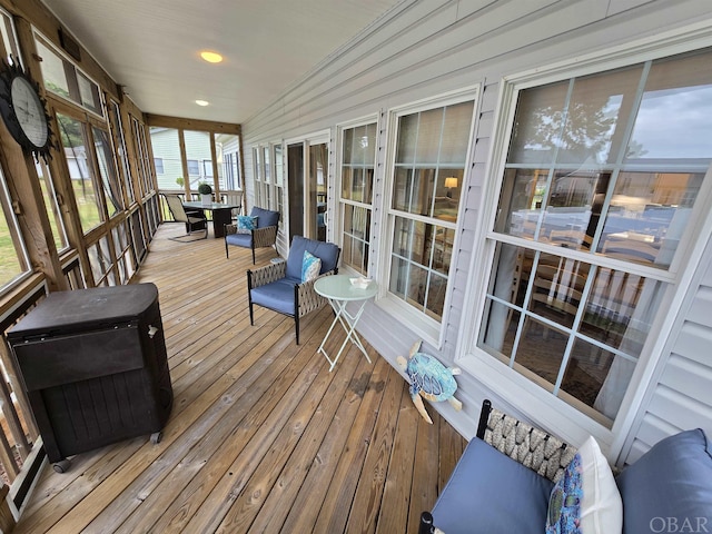 view of sunroom / solarium