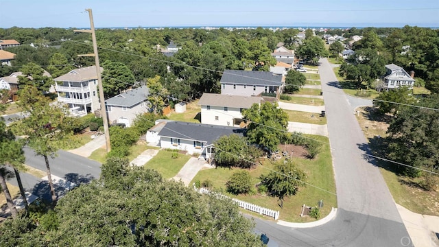 bird's eye view with a residential view