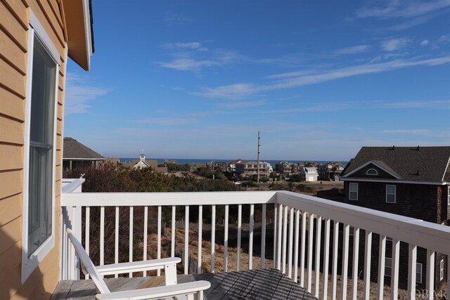 balcony featuring a residential view