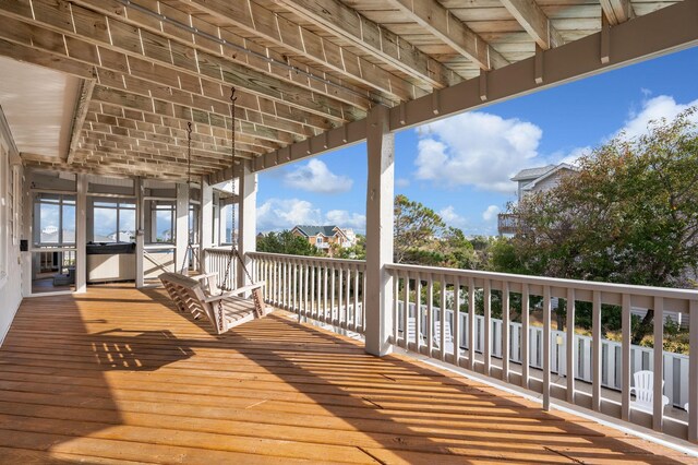 view of wooden terrace