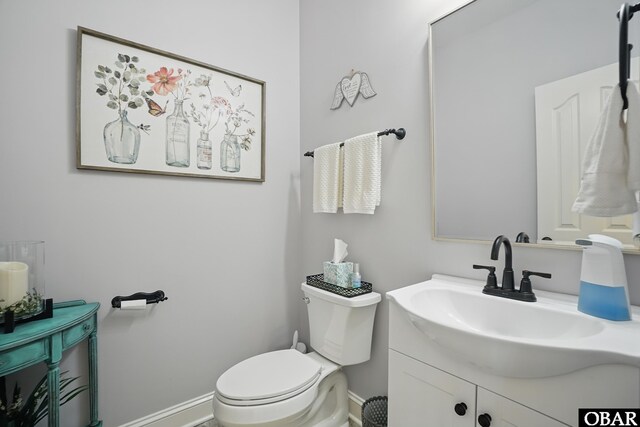 109 Cooper Landing Dr Lot 7, Aydlett, NC 27916 - half bath featuring vanity, toilet, and baseboards