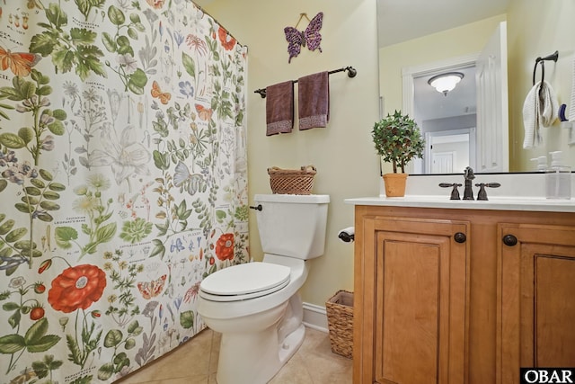 109 Cooper Landing Dr Lot 7, Aydlett, NC 27916 - full bath featuring vanity, tile patterned flooring, toilet, and curtained shower