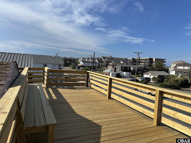 1232 S Virginia Dare Trl Lot 6, Kill Devil Hills, NC 27948 - wooden terrace with a residential view