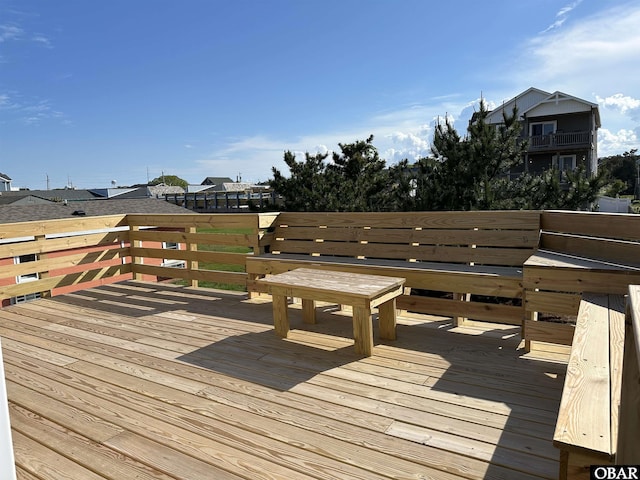 1232 S Virginia Dare Trl Lot 6, Kill Devil Hills, NC 27948 - view of wooden deck