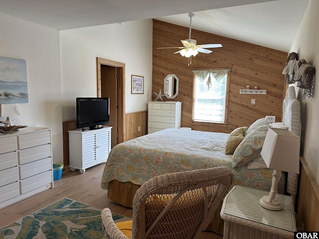 1232 S Virginia Dare Trl Lot 6, Kill Devil Hills, NC 27948 - bedroom with wooden walls and wood finished floors