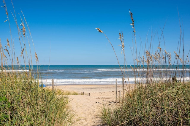 water view featuring a view of the beach