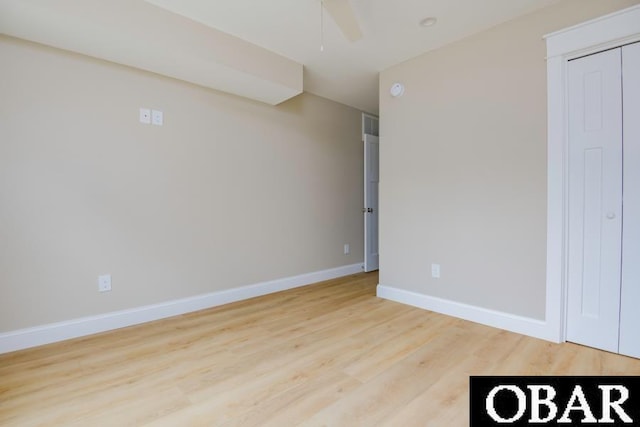 105D Colington Pointe Cir Unit 104-D, Kill Devil Hills, NC 27948 - unfurnished room featuring wood finished floors and a ceiling fan