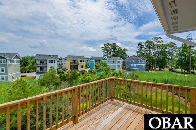 105D Colington Pointe Cir Unit 104-D, Kill Devil Hills, NC 27948 - wooden terrace featuring a residential view