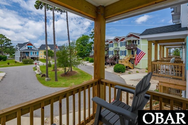 105D Colington Pointe Cir Unit 104-D, Kill Devil Hills, NC 27948 - deck featuring a residential view