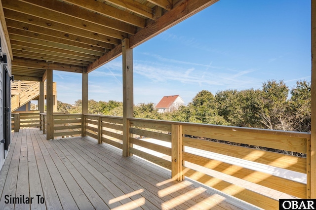 view of wooden terrace