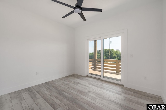 2002 Sandpiper Rd Lot 12, Corolla, NC 27927 - unfurnished room with a ceiling fan and wood finished floors