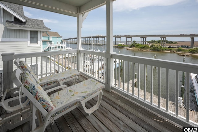 403 Sailfish Dr Unit 403, Manteo, NC 27954 - wooden deck featuring a water view