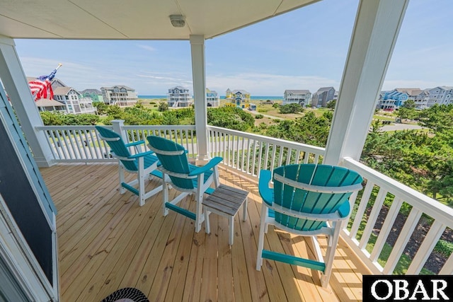 57390 Lighthouse Rd Lot 30, Hatteras, NC 27943 - wooden deck featuring a water view