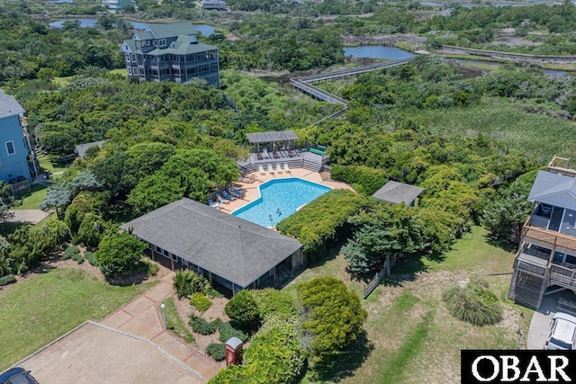 57390 Lighthouse Rd Lot 30, Hatteras, NC 27943 - bird's eye view of a pool and a large body of water