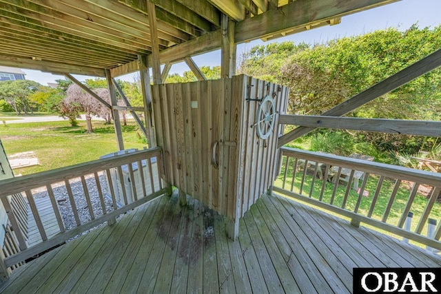 57390 Lighthouse Rd Lot 30, Hatteras, NC 27943 - deck featuring a yard
