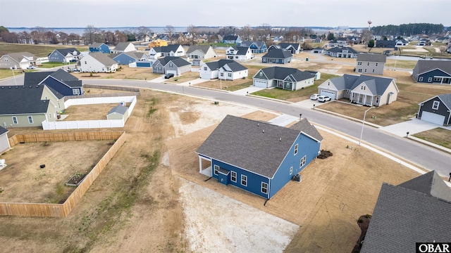 bird's eye view featuring a residential view