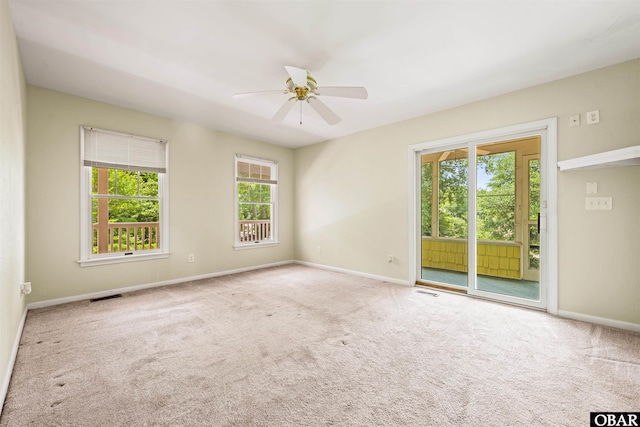 4 Birch Ln Lot 15, Southern Shores, NC 27949 - carpeted spare room featuring a ceiling fan and baseboards
