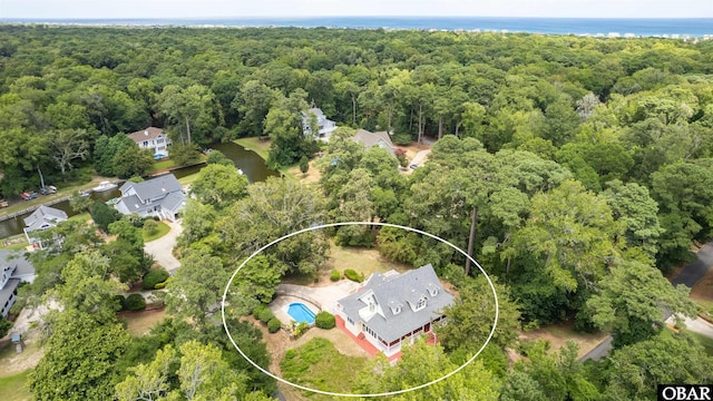4 Birch Ln Lot 15, Southern Shores, NC 27949 - aerial view of a heavily wooded area
