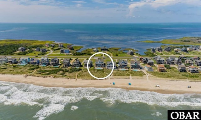 54053 Sandpiper Dr Lot 4, Frisco, NC 27936 - drone / aerial view of waterfront with a beach