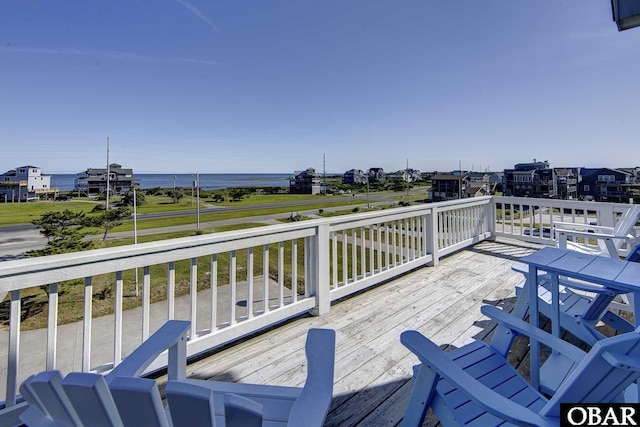54053 Sandpiper Dr Lot 4, Frisco, NC 27936 - wooden terrace featuring a water view