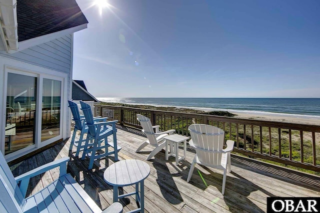54053 Sandpiper Dr Lot 4, Frisco, NC 27936 - wooden deck featuring view of water and beach