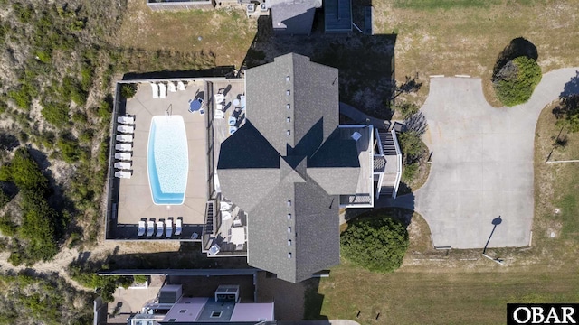 54053 Sandpiper Dr Lot 4, Frisco, NC 27936 - aerial view of property and surrounding area featuring a pool