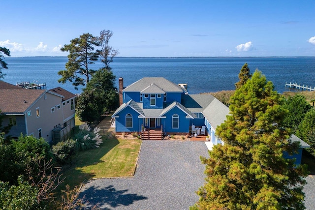 4004 Martins Point Rd Lot 49, Kitty Hawk, NC 27949 - bird's eye view with a water view