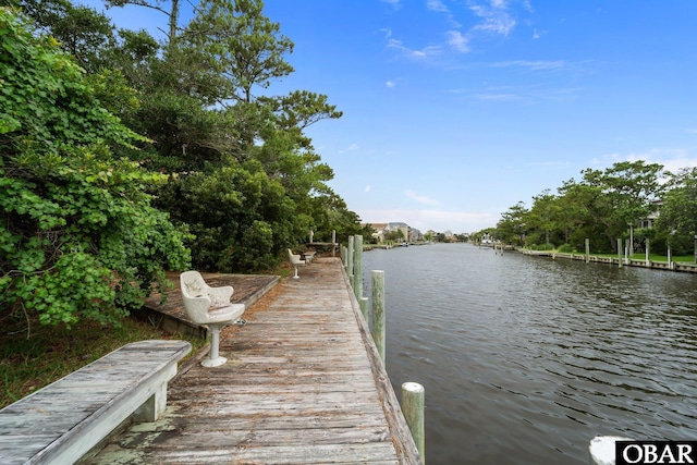 50112 Captains Ct Lot 221, Frisco, NC 27936 - dock area featuring a water view