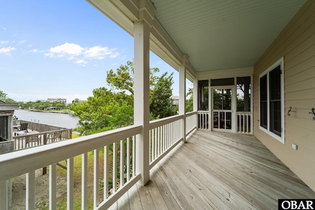 50112 Captains Ct Lot 221, Frisco, NC 27936 - deck with a water view