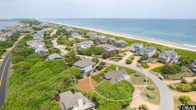 123 Martin Ln Lot 251, Duck, NC 27949 - birds eye view of property featuring a water view, a beach view, and a residential view