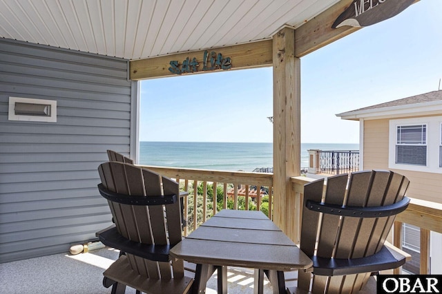 1401 N Virginia Dare Trl Unit # 5C, Kill Devil Hills, NC 27948 - balcony with a water view