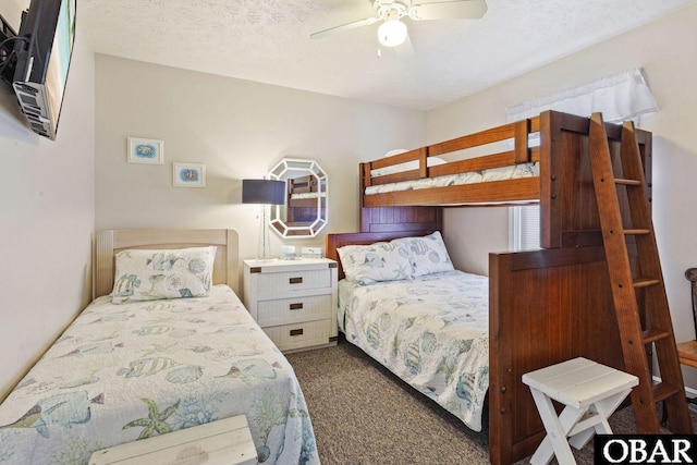 1401 N Virginia Dare Trl Unit # 5C, Kill Devil Hills, NC 27948 - bedroom featuring carpet flooring and ceiling fan