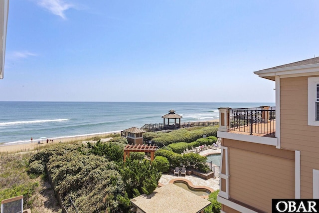 1401 N Virginia Dare Trl Unit # 5C, Kill Devil Hills, NC 27948 - water view with nearby beach