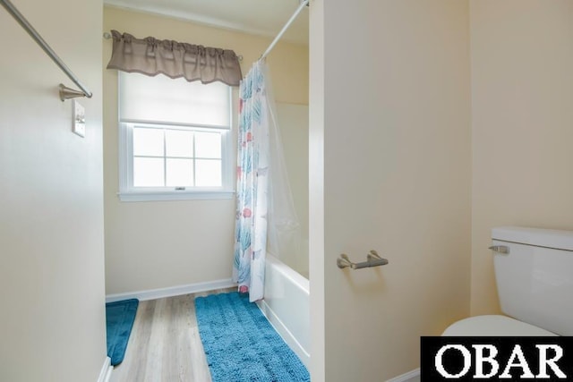 128 Daphne Ln Lot 17, Manteo, NC 27954 - bathroom featuring shower / bath combo and wood finished floors