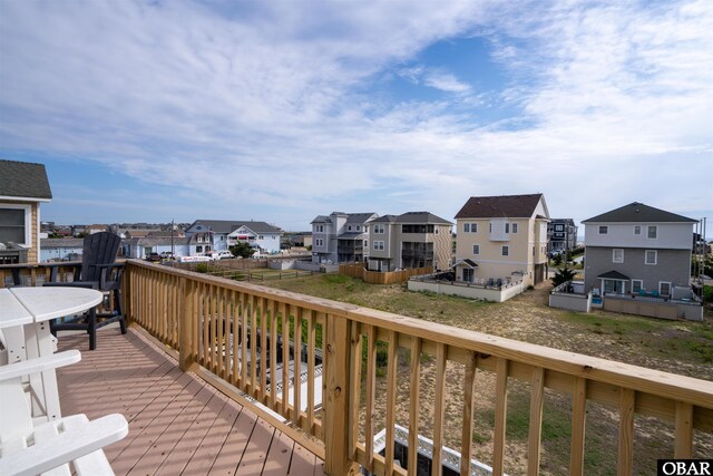 1309 S Memorial Blvd Lot 12, Kill Devil Hills, NC 27948 - view of wooden balcony featuring a residential view and a deck