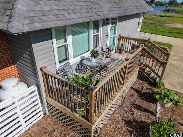 400 Driftwood Dr Lot 168, Elizabeth City, NC 27909 - wooden porch featuring a water view