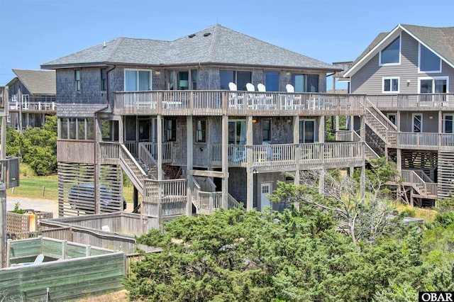 42075 Ocean View Dr Lot 3, Avon, NC 27943 - view of property featuring stairway
