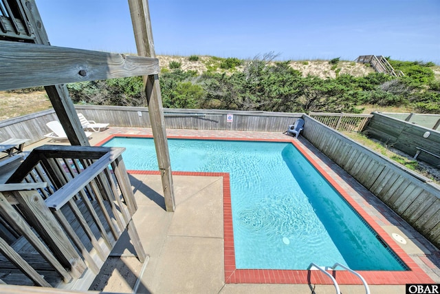 42075 Ocean View Dr Lot 3, Avon, NC 27943 - view of pool featuring a fenced backyard and a patio area