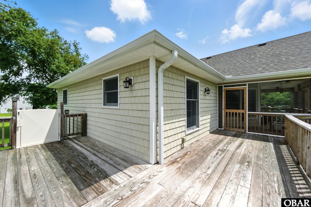 102 Lighthouse Vw Lot 5, Aydlett, NC 27916 - wooden terrace featuring a sunroom