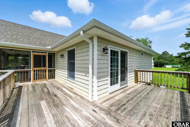 102 Lighthouse Vw Lot 5, Aydlett, NC 27916 - view of wooden deck