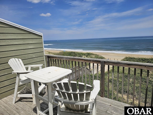 2035 S Virginia Dare Trl Unit 11, Kill Devil Hills, NC 27948 - balcony with view of water and beach