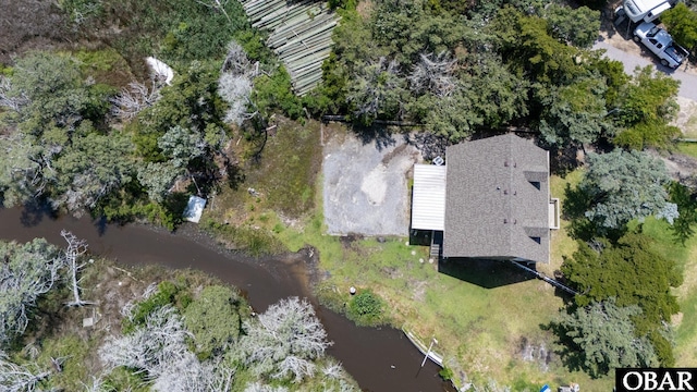 108 Loop Rd, Ocracoke, NC 27960 - aerial view of property's location with a large body of water