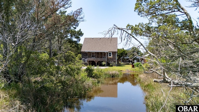 108 Loop Rd, Ocracoke, NC 27960 - water view with stairs