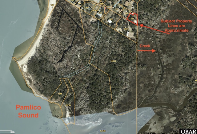 108 Loop Rd, Ocracoke, NC 27960 - aerial map of property and surrounding area