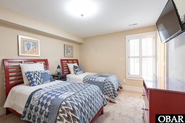 367 Lindsey Ln Lot 1, Corolla, NC 27927 - bedroom with baseboards, carpet flooring, and visible vents