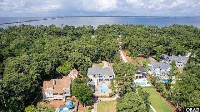 2001 Creek Rd Lot 16, Kitty Hawk, NC 27949 - drone / aerial view of a nearby body of water and a pool area
