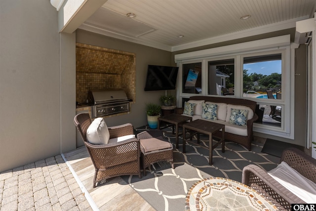 2001 Creek Rd Lot 16, Kitty Hawk, NC 27949 - view of patio / terrace with area for grilling and an outdoor living space